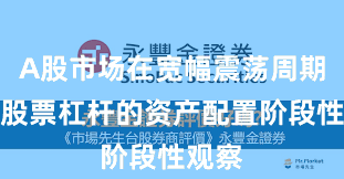 A股市场在宽幅震荡周期中中股票杠杆的资产配置阶段性观察