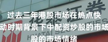 过去三年港股市场在热点快速轮动时期背景下中配资炒股的市场情绪